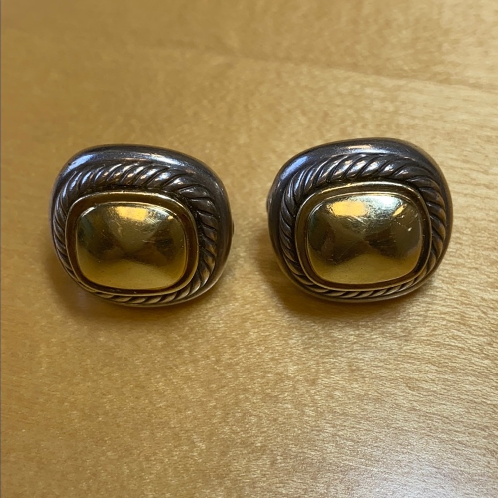 David Yurman Two-Tone Earrings